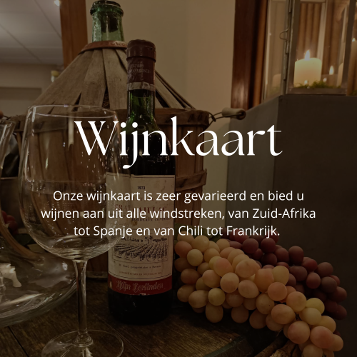Wijnkaart Restaurant Maaszicht Swalmen
